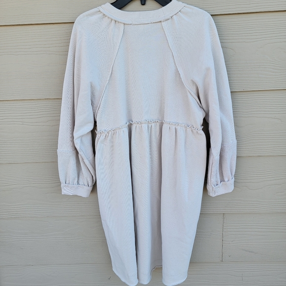 Chelsea and Violet Girls oversized Sweatshirt Dress Blush Size 10/12 and size 16 - Picture 2 of 8